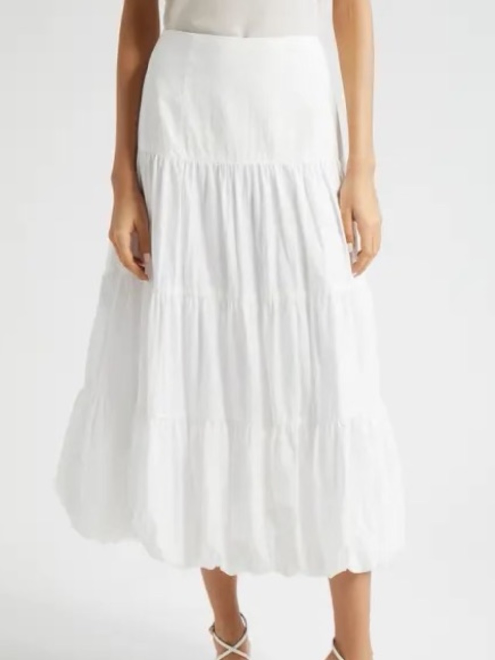 Cinq a Sept Pyper Tiered Bubble Skirt Size 8 Cottagecore